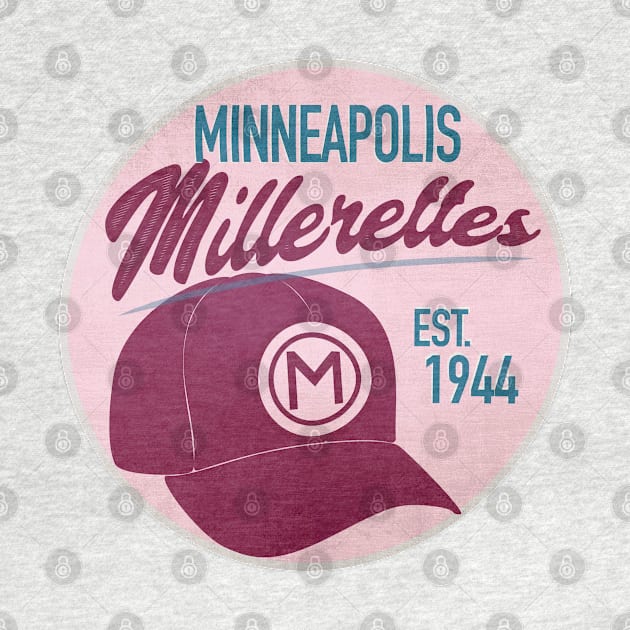 Minneapolis Millerettes • AAGPBL Hat by The MKE Rhine Maiden